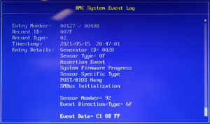 図07.BIOS BMC Event Log 2