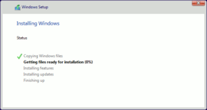 図11.Windows Setup Installing Windows