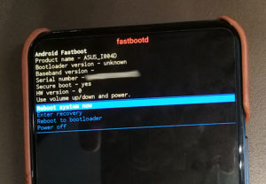 図11.fastbootモード時の画面