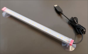 図1.USB給電熱帯魚水槽向け高演色LED照明