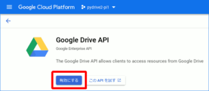 図06.Google Drive API有効化