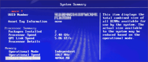 図07.BIOS System Summary
