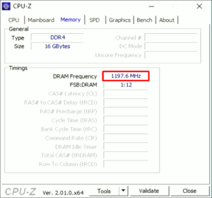 図12.CPU-Z RAM概要