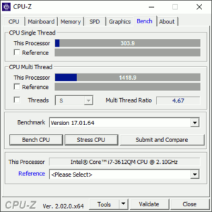 図06.CPU-Z ベンチマーク