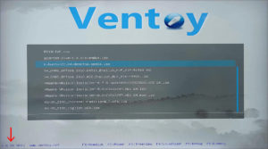 図1.Ventoy USB 1.0.24ブートメニュー