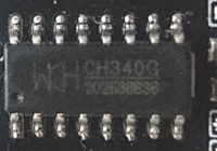 図2.CH340G USBシリアル変換IC