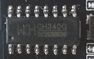 図2.CH340G USBシリアル変換IC