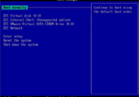 図2.ブートマネージャへ飛ばされる