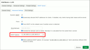 図28.OpenWrt DHCP Option
