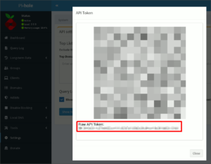 図02.Pi-hole API Token