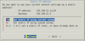 図10.IPアドレス設定