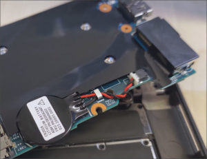 図13.基板裏のCMOSバッテリ