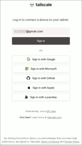 図01.tailscaleログイン