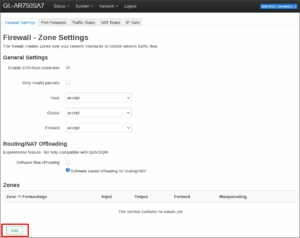 図07.空のファイアウォールゾーン