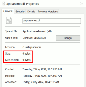 図07.空っぽのDLLファイル