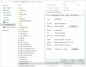 図05.インストールファイル群