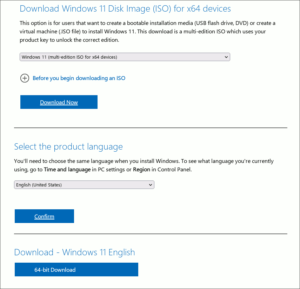 図01.Windows 11 ISOイメージの入手