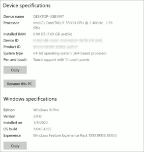 図02.Windows 10バージョン