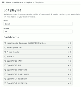 図7.ダッシュボードのプレイリスト