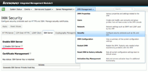 図3.IMM Enable SSH Server