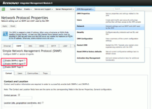 図4.IMM Enable SNMP