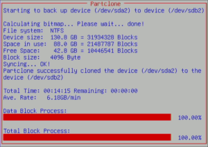 図21.sdb2のクローニング
