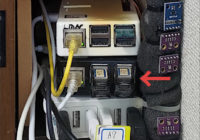 図1.USBストレージ4本によるRAID6