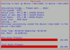 図22.sdb3のクローニング