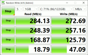 図28.Intel SSD CrystalDiskMark