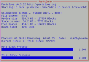 図20.sdb1のクローニング