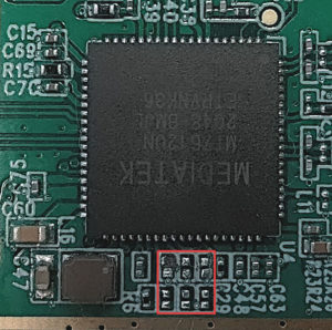 図5.表面実装抵抗の除去成功