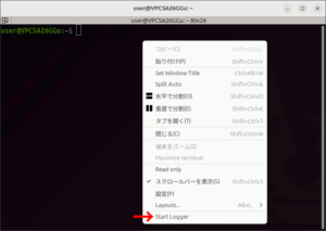図3.Loggerの開始