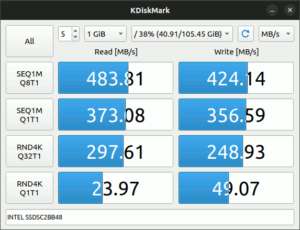 図17.R1031H4 KDiskMark結果