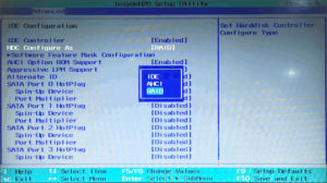 図21.改変BIOS IDE COnfiguration