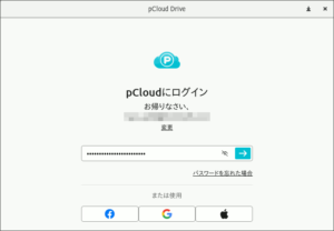 図07.pCloud Driveサインイン