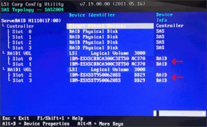 図17.RAID1 VOL 正順