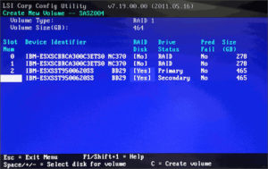図14.Create New Volume 500GB