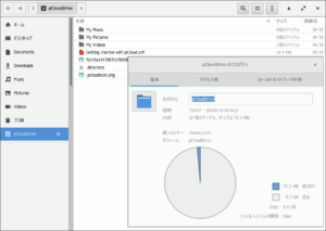 図09.Nautilus上のpCloud Drive