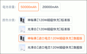 図4.商品購入時のオプション
