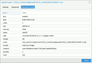 図07.Import Wizard Resulting Config