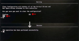 図08.Clear RAID Configuration