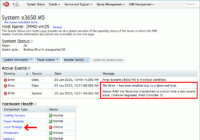 図2.IMM2 System Status Critical