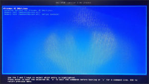 図17.GNU GRUBメニュー